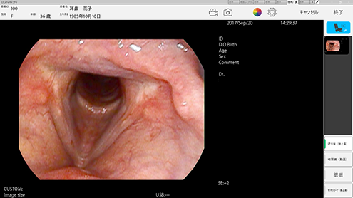 ドクターの好みに画面をカスタマイズできるイメージ写真